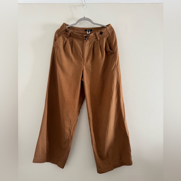 Madewell Harlow Wide Leg Pant, 6P, Acorn Brown - Picture 2 of 6